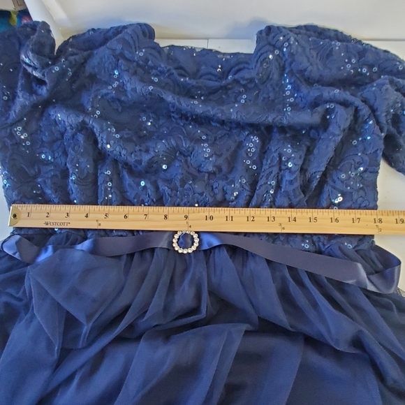 Candalite Women's Sequin Lace Maxi Dress Size 3X Lined Mesh Formal Gown NEW - Picture 10 of 16